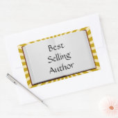 Golden Rays Best Verkoopmanager Book Classic Roun Rechthoekige Sticker (Envelop)