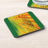 Golden Rays Passing Through A Large Pineapple Bier Onderzetter (Linkerzijde)