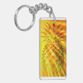 Golden Rays Passing Through A Large Pineapple Sleutelhanger (Voorkant Links)
