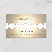 Golden razor grappige neplook visitekaartje (Voorkant)