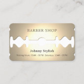 Golden razor grappige neplook visitekaartje (Voorkant)