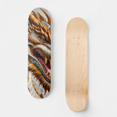 Golden Realistic Dragon-Poster Persoonlijk Skateboard (Voorkant)