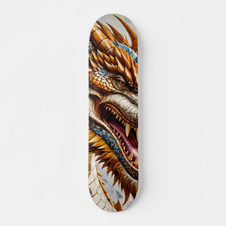 Golden Realistic Dragon-Poster Persoonlijk Skateboard
