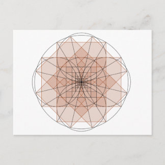 golden rechthoek briefkaart