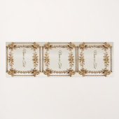 Golden Rechthoek Dimond Flowers Shiny Yogamat (Achterkant (horizontaal))