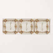 Golden Rechthoek Dimond Flowers Shiny Yogamat (Voorkant (horizontaal))