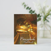 Golden reclining boeddha, Bangkok Thailand Briefkaart (Staand voorkant)