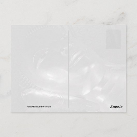 Golden reclining boeddha, Bangkok Thailand Briefkaart (Achterkant)