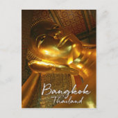 Golden reclining boeddha, Bangkok Thailand Briefkaart (Voorkant)