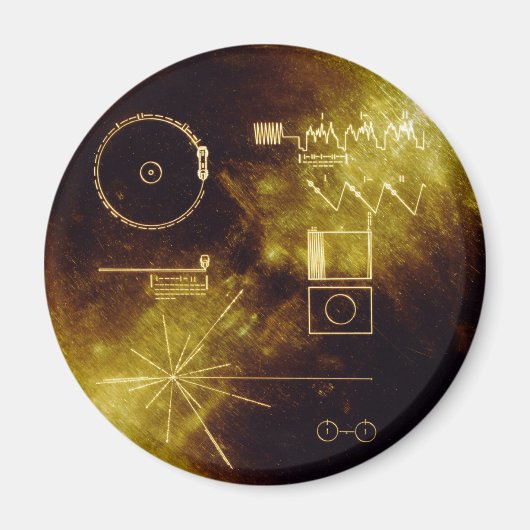 Golden Record van de Voyager Magneet (Voorkant)