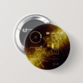 Golden Record van de Voyager Ronde Button 5,7 Cm (Voorkant /achterkant)