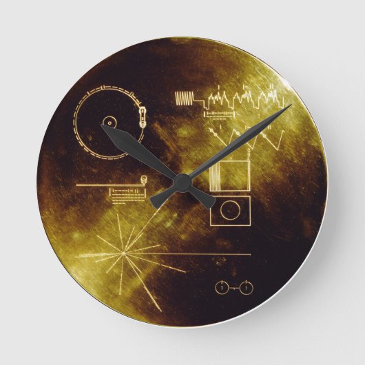 Golden Record van de Voyager Ronde Klok (Voorkant)