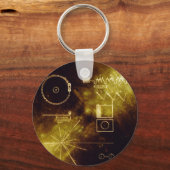 Golden Record van de Voyager Sleutelhanger (Voorkant)