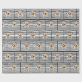 golden recovery in warme lijnen cadeaupapier (Vlak)