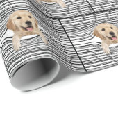 golden recovery in warme lijnen cadeaupapier (Rol Hoek)