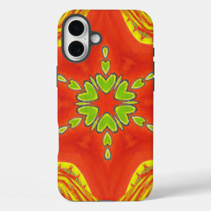 Golden red African Traditional Color iPhone 16 Plus Hoesje