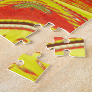 Golden red African Traditional Color Legpuzzel