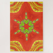 Golden red African Traditional Color Legpuzzel (Verticaal)