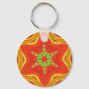 Golden red African Traditional Color Sleutelhanger