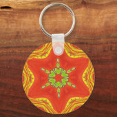 Golden red African Traditional Color Sleutelhanger (Voorkant)