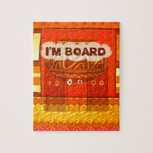 Golden Red African Traditional Colors Funny Am bor Legpuzzel