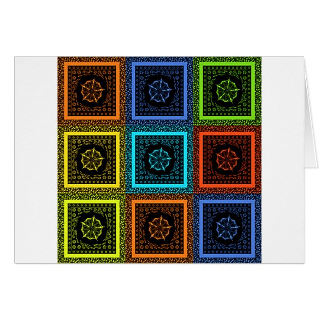 Golden Red Blue Masai Traditionele kleuren (Voorkant Horizontaal)