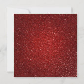 Golden Red Glitter Geometric Vip Birthday Party Kaart (Achterkant)