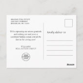 Golden Red Kerstkerstornament Corporate Greeting Briefkaart (Achterkant)