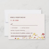 Golden Red Lantern Cherry Tree Fu Chinese RSVP (Achterkant)