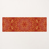 Golden Red Mandala Yogamat (Achterkant (horizontaal))