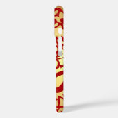 Golden Red Paisleys Indiaan Case-Mate iPhone Case (Achterkant / Links)