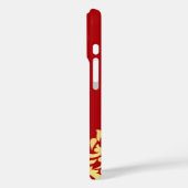 Golden Red Paisleys Indiaan Case-Mate iPhone Case (Achterkant / Links)