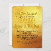 Golden Red Rat Papercut Chinees nieuwjaar 2020 VFC (Achterkant)