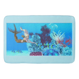 Golden Reef Mermaid Badmat