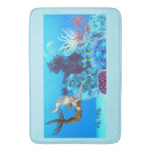 Golden Reef Mermaid Badmat (Voorkant Verticaal)