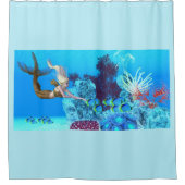 Golden Reef Mermaid Douchegordijn (Voorkant)