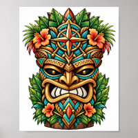 Golden Reef Tiki Guardian Poster