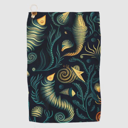 Golden Reefs Golfhanddoek (Voorkant)