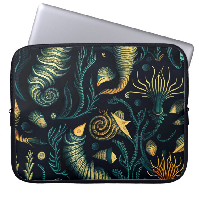 Golden Reefs Laptop Sleeve (Voorkant)
