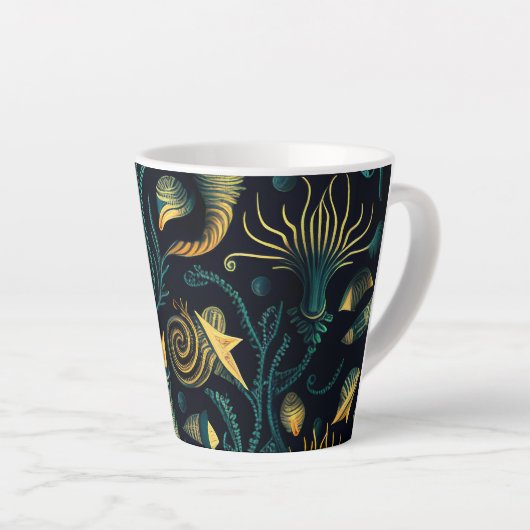 Golden Reefs Latte Mok (Rechterhoek)