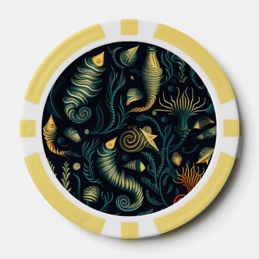 Golden Reefs Poker Chips (Voorkant)