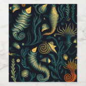 Golden Reefs Wijn Etiket (Enkel label)