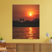 Golden Reflections at Sunset Bay Canvas Afdruk (Insitu (Woonkamer))