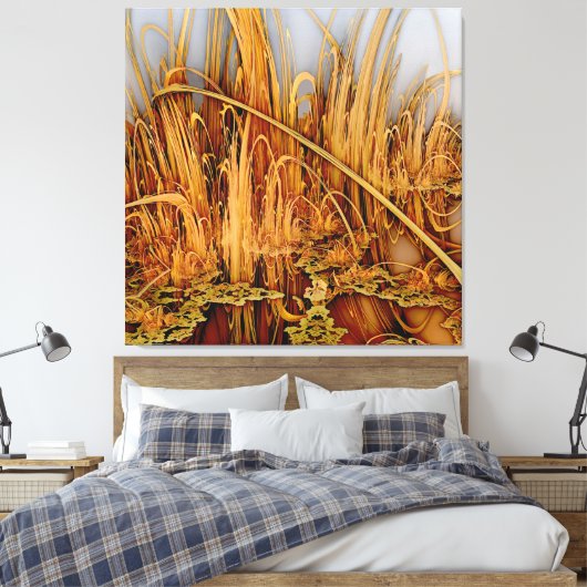 Golden Reflections Canvas Print (Insitu (Slaapkamer))