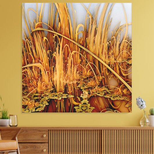 Golden Reflections Canvas Print (Insitu (Woonkamer))