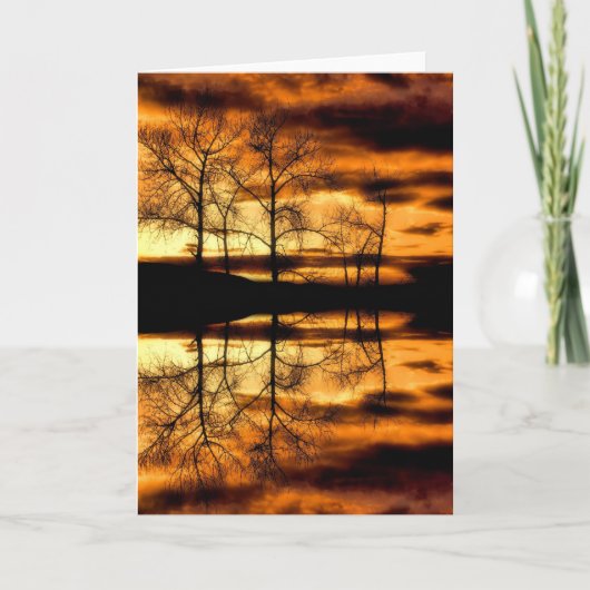 Golden Reflections-Kaart Kaart (Voorkant)