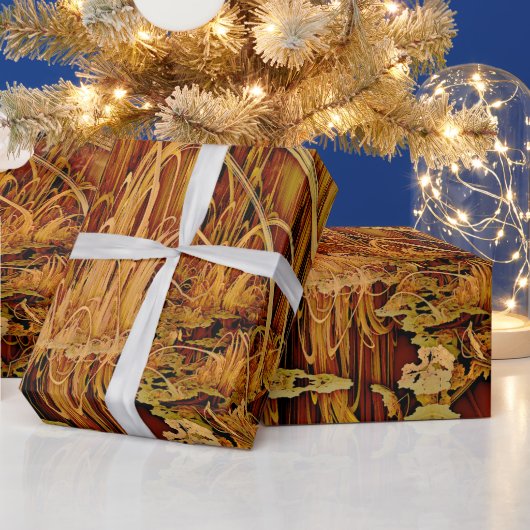 Golden Reflections Wrapping Paper Cadeaupapier (Feestdagen)