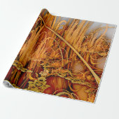 Golden Reflections Wrapping Paper Cadeaupapier (Uitgerold)