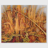 Golden Reflections Wrapping Paper Cadeaupapier (Vlak)