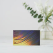 Golden regenboogtextuur visitekaartje (Staand voorkant)